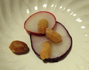 peanut and radish